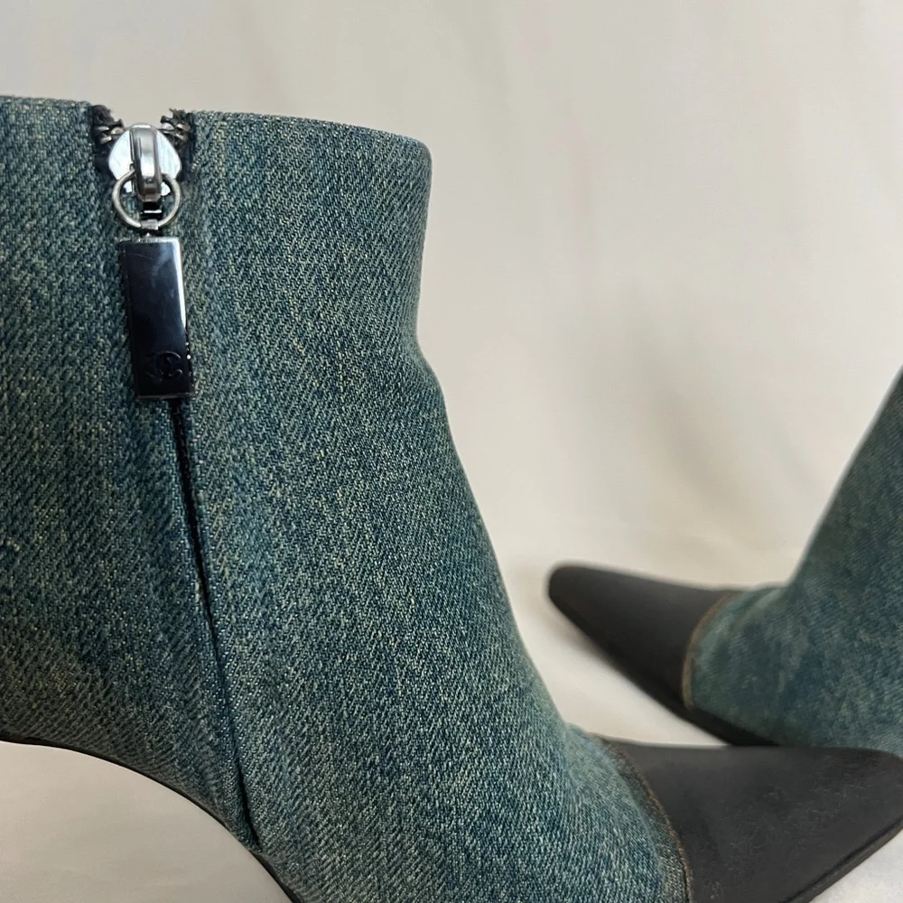 Chanel denim boots - Picture 3 of 6